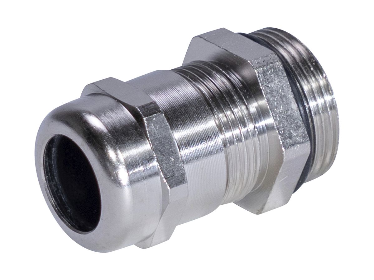 Kabelverschraubung WADI-TEC EMV, M20 für Kabel Ø8…12.5mm 7mm Me vernickelt IP68