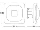 UP-Präsenzmelder Steinel HF 360-2 COM2 IP20 360°