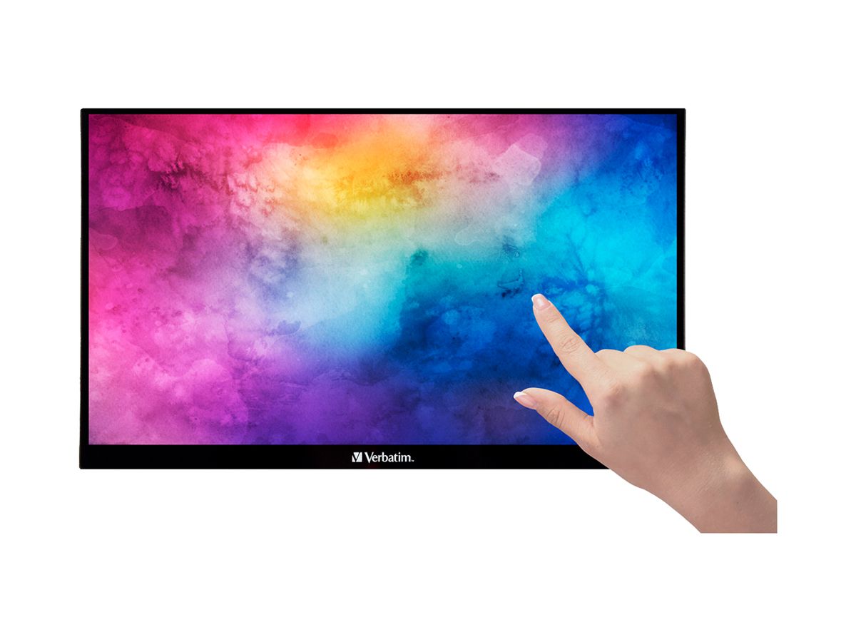 Bildschirm Verbatim PMT-14 14" IPS FHD 1920×1080px Touchscreen schwarz