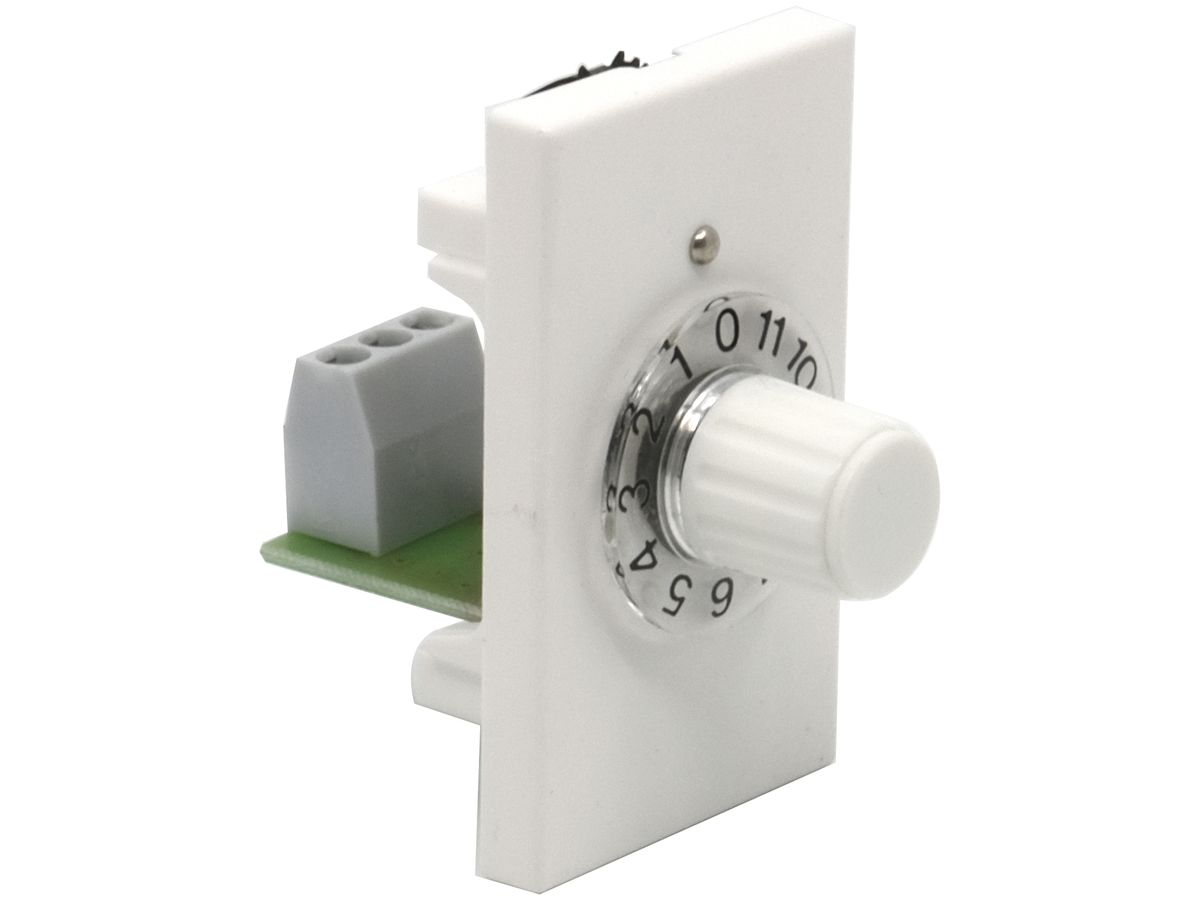 Potentiometer PDR-FLF-3-WS zu EVG 1…10V, weiss