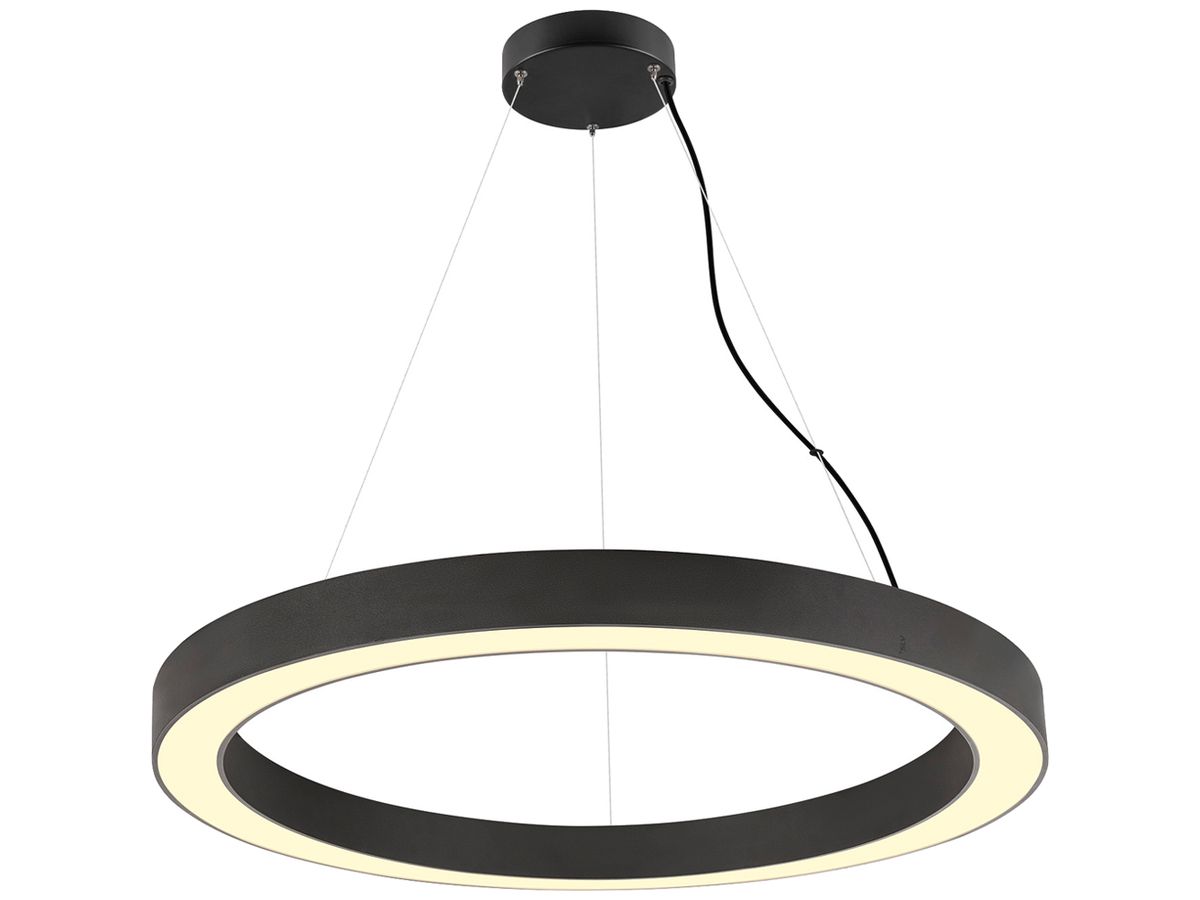 LED-Pendelleuchte SLV MEDO RING 90 43W 5000lm 930/940 DIM Ø900mm schwarz