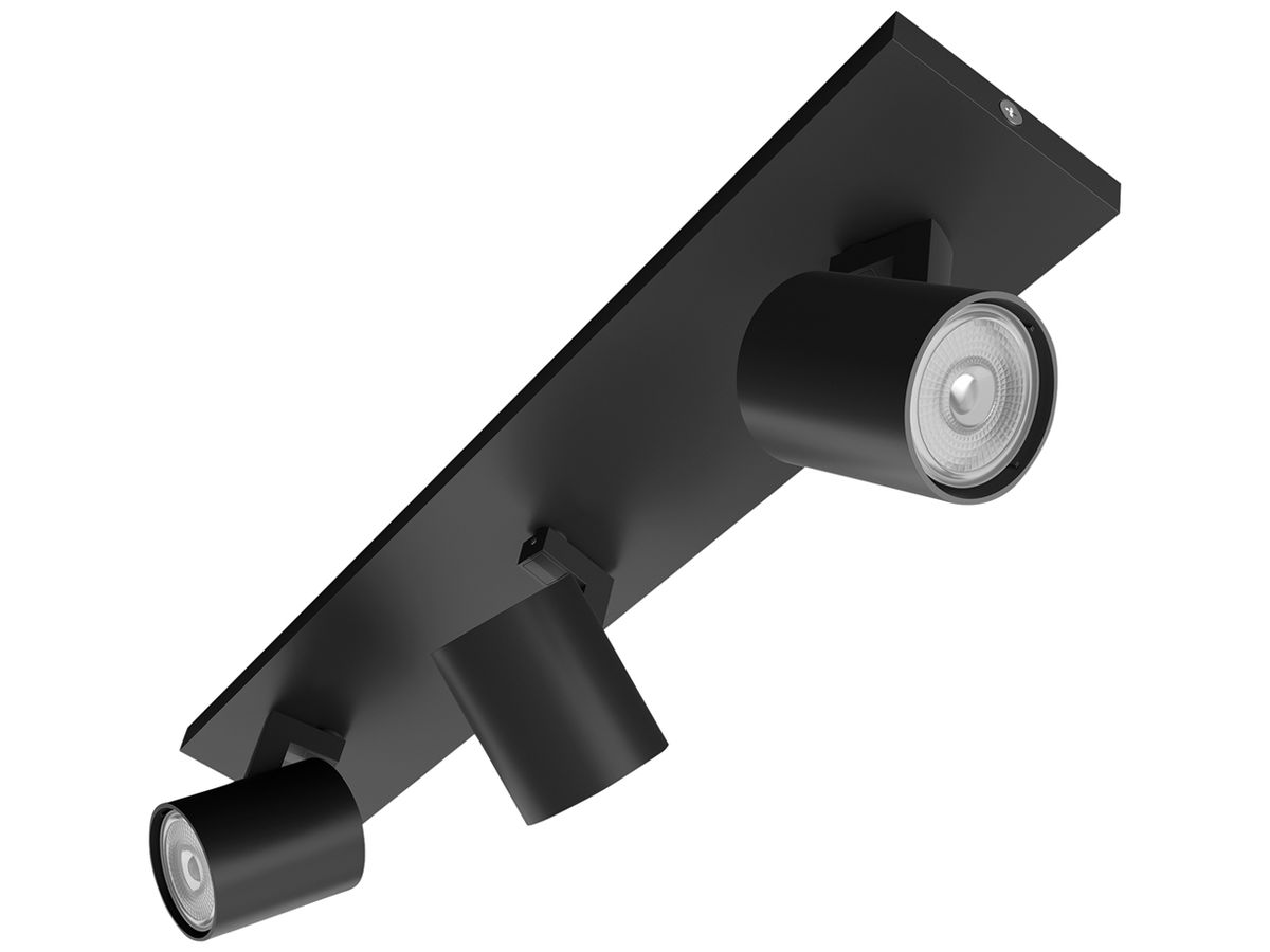 Spot Philips RUNNER GU10 3×20W 480×90mm schwarz