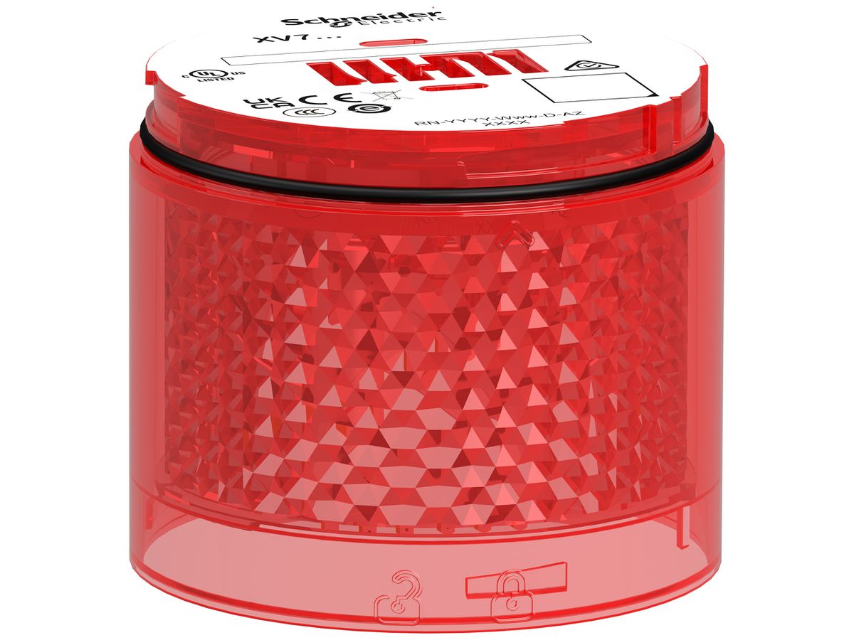 LED-Leuchtelement Harmony 24VAC/DC rot Blitzlicht