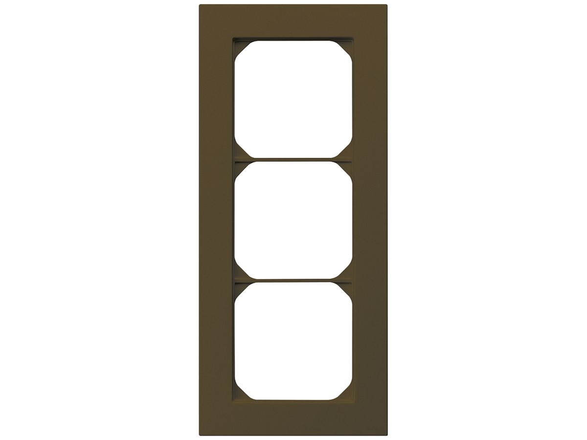 UP-Abdeckrahmen kallysto.pro 3×1 braun 94×214mm