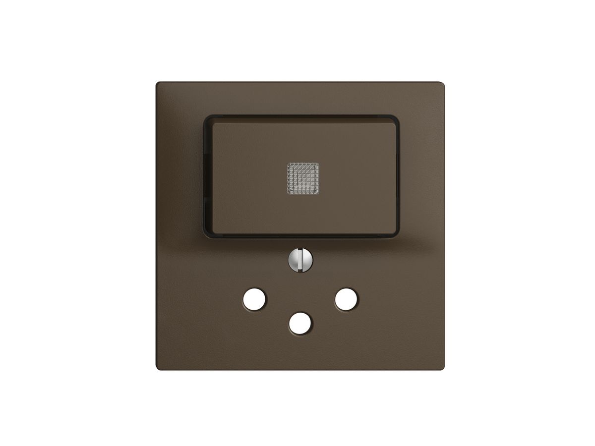 Frontset 60×60mm EDIZIOdue coffee T12 mit Linse für Kleinkombi