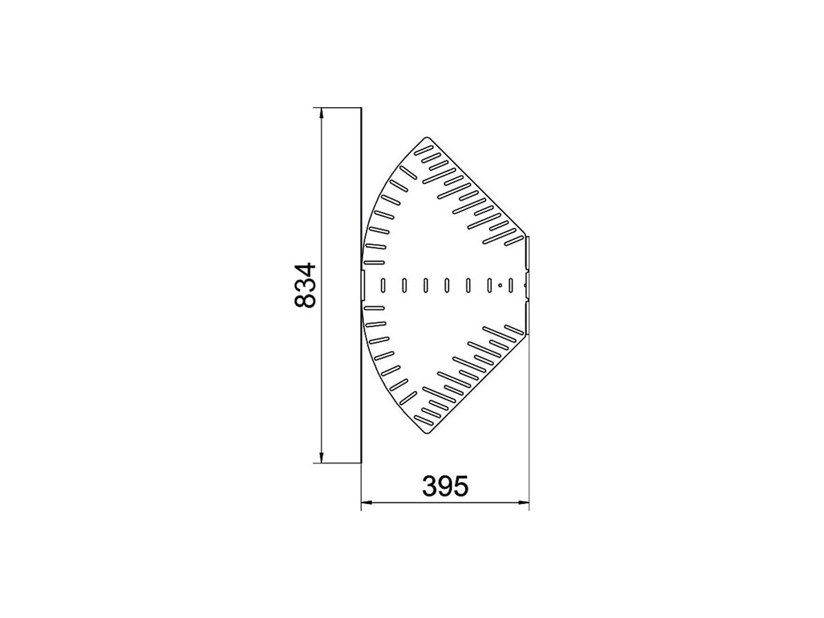 Bogen BET RB W verstellbar 110×400mm Stahl feuerverzinkt
