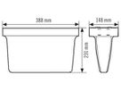 Notleuchte ESYLUX SLX 32 LEDi High Cover 3h, weiss