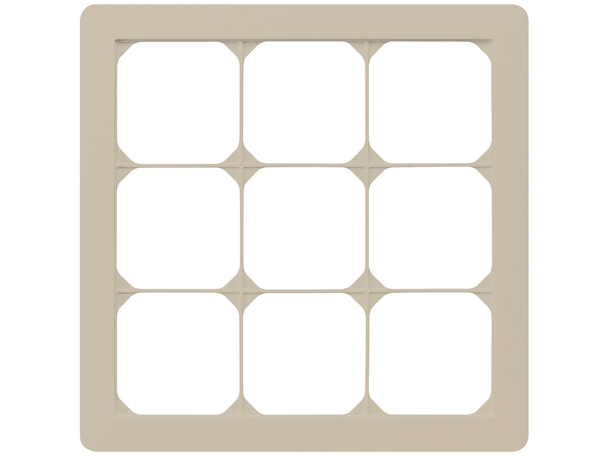 UP-Abdeckrahmen kallysto.trend 3×3 beige 214×214mm