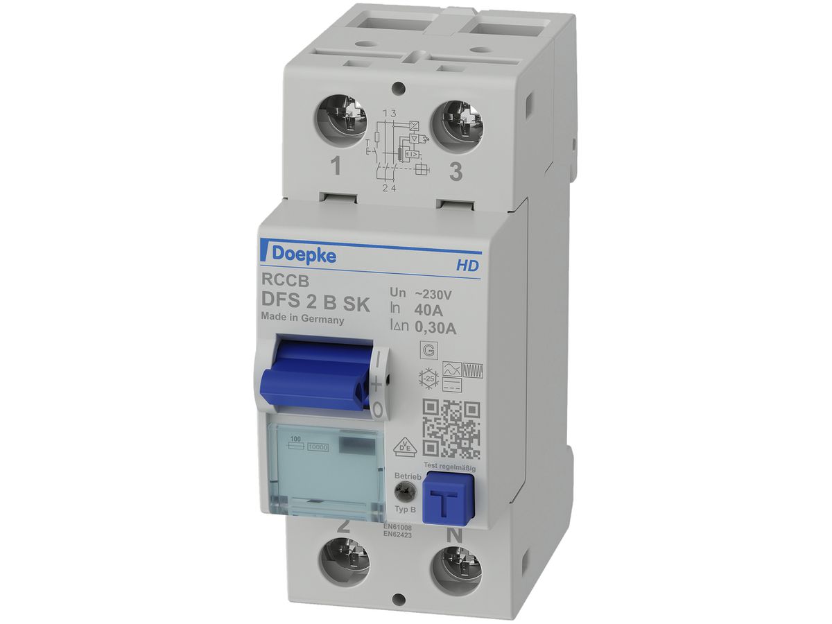 Fehlerstromschutzschalter Doepke 40A 300mA 2L Typ B SK