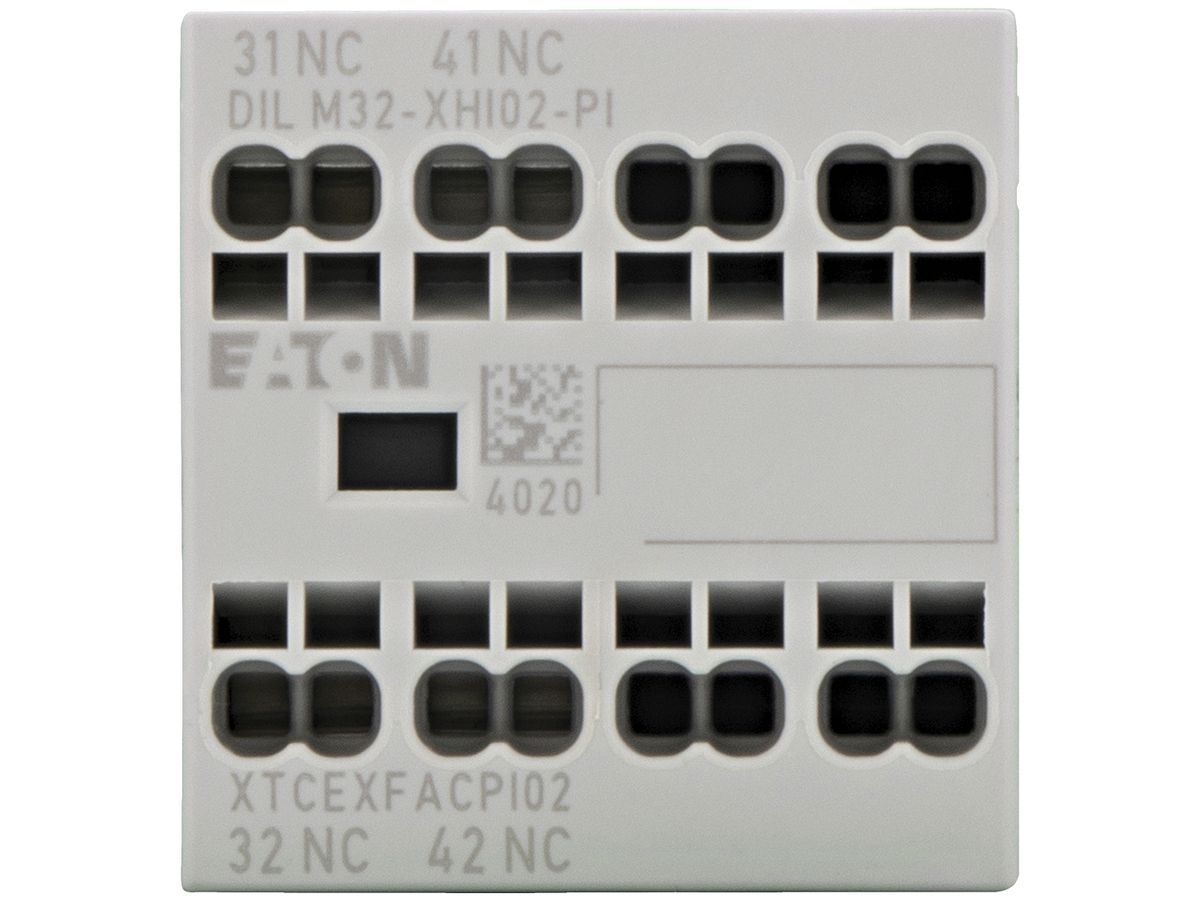 Hilfsschalter Eaton, 2P, Ith=16A, 2Ö, Frontbefestigung, Push-in-Klemmen