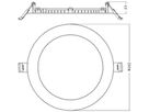 LED-Downlight LEDVANCE SLIM 13W 1300lm 830/840 IP44 DALI Ø162×23mm weiss