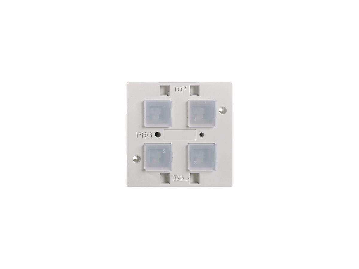 Taster KNX EDIZIOdue elegance BSE RGB, mit Temperaturfühler 4-fach