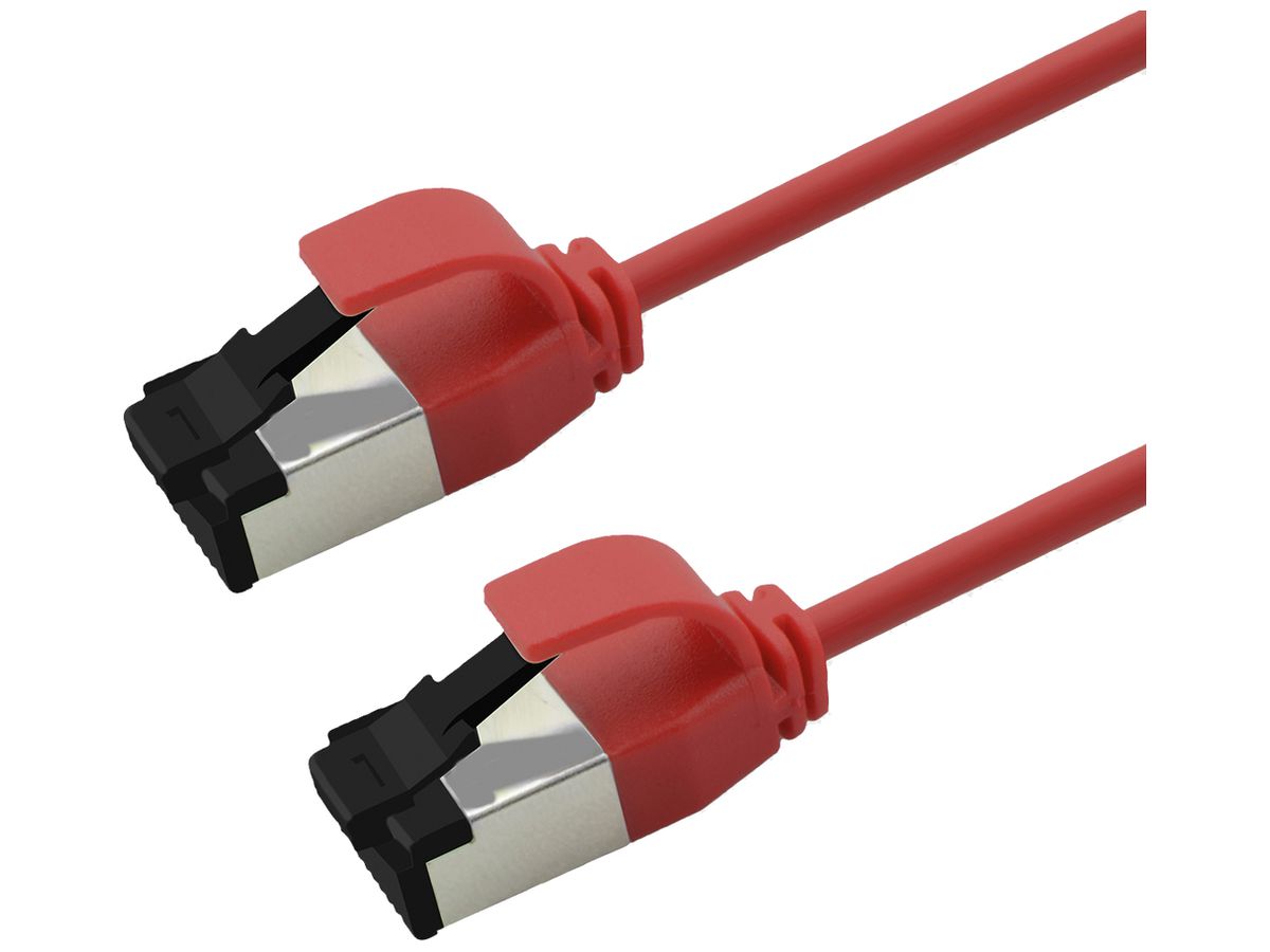 Patchkabel RJ45 ROLINE CAT8.1 S/FTP AWG28 1:1 LSZH rot 1.5m