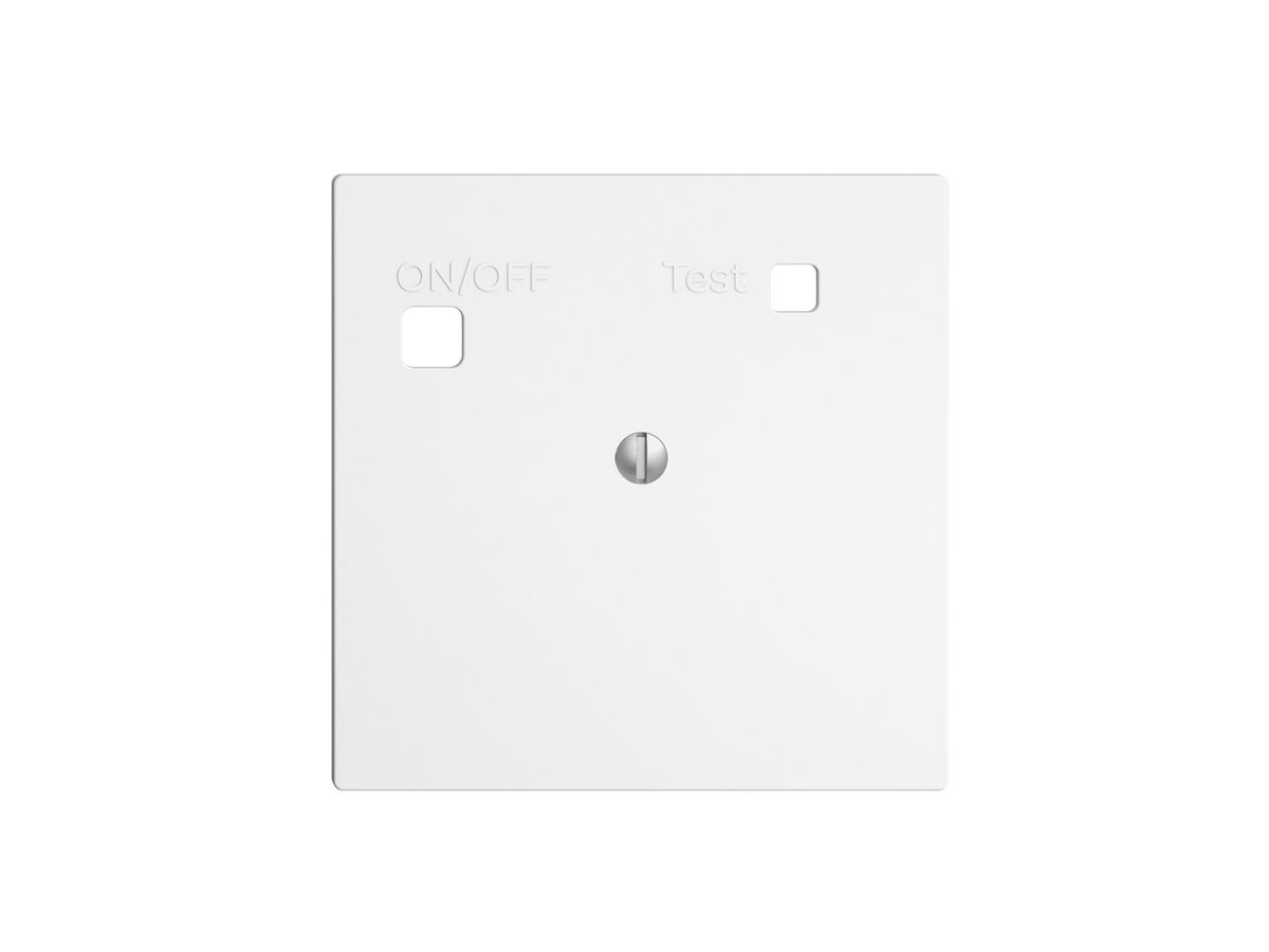 Frontset EDIZIOdue zu FI-Steckdose F, blind, weiss