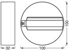 AP-Stromschiene LEDVANCE TRACKLIGHT Ø100×32mm weiss