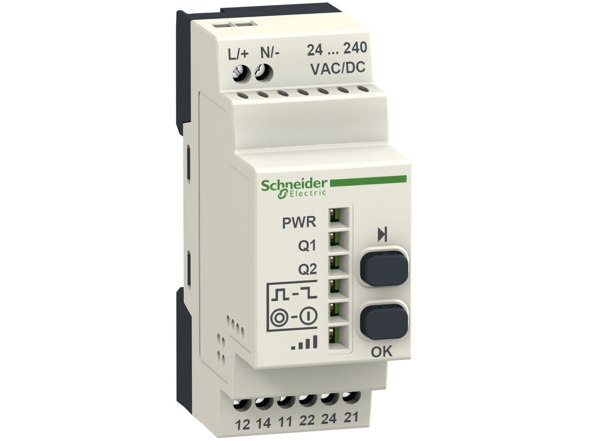 REG-RF-Empfänger Schneider Electric 24…240VUC 2.4GHz 2-Relais Ausgänge