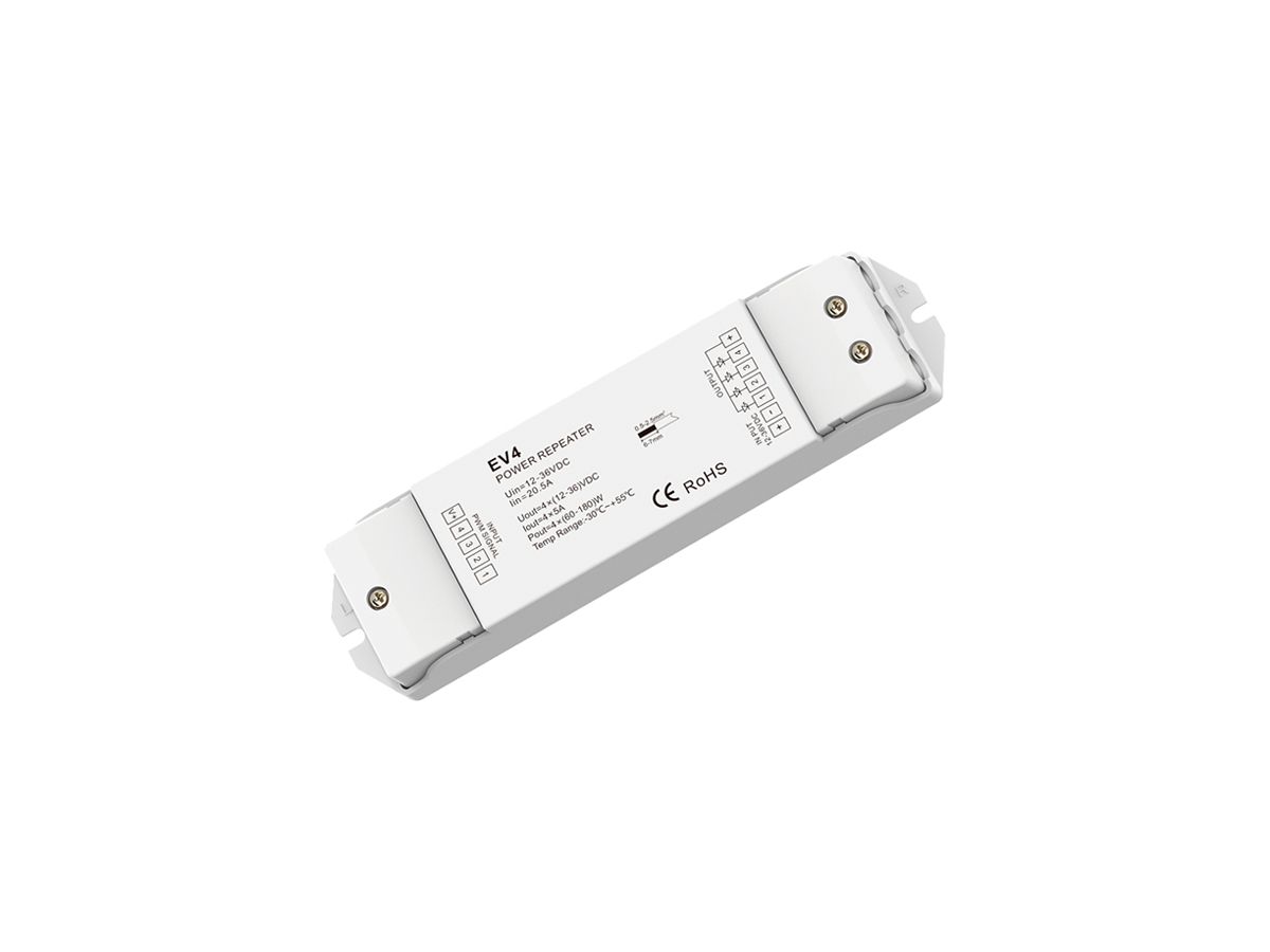LED-Verstärker DOTLUX EV4 IP20 720W 12…36V 4×5A