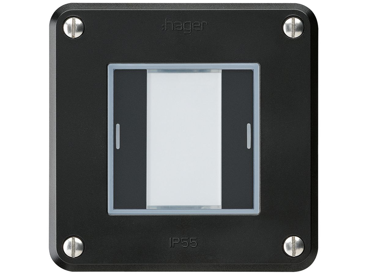 UP-Taster robusto C KNX 2× RGB LED s/e-link schwarz