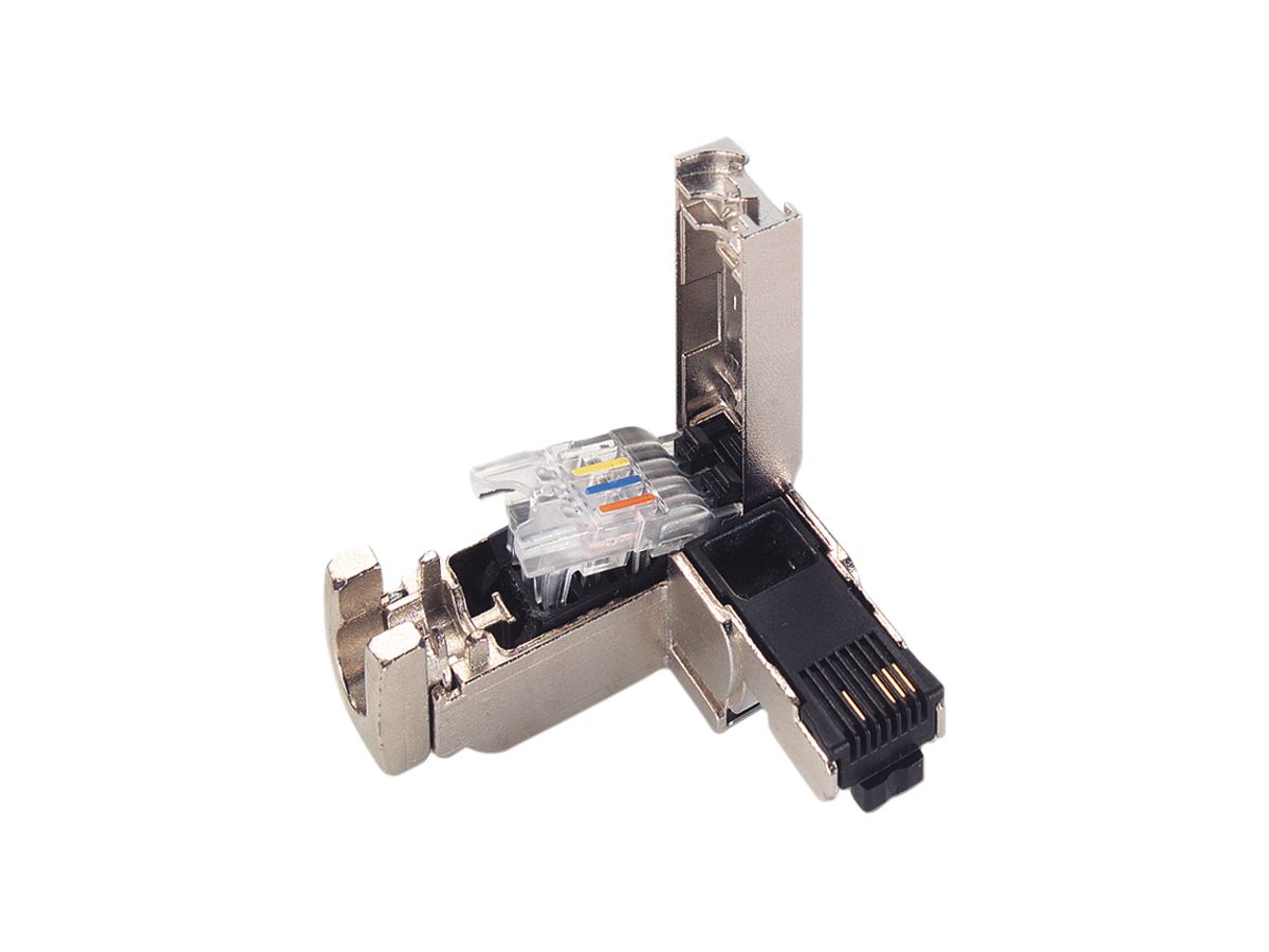 Steckverbinder Siemens IE FC RJ45 Plug 2×2 Kat.5 100Mbit/s 90° Metall