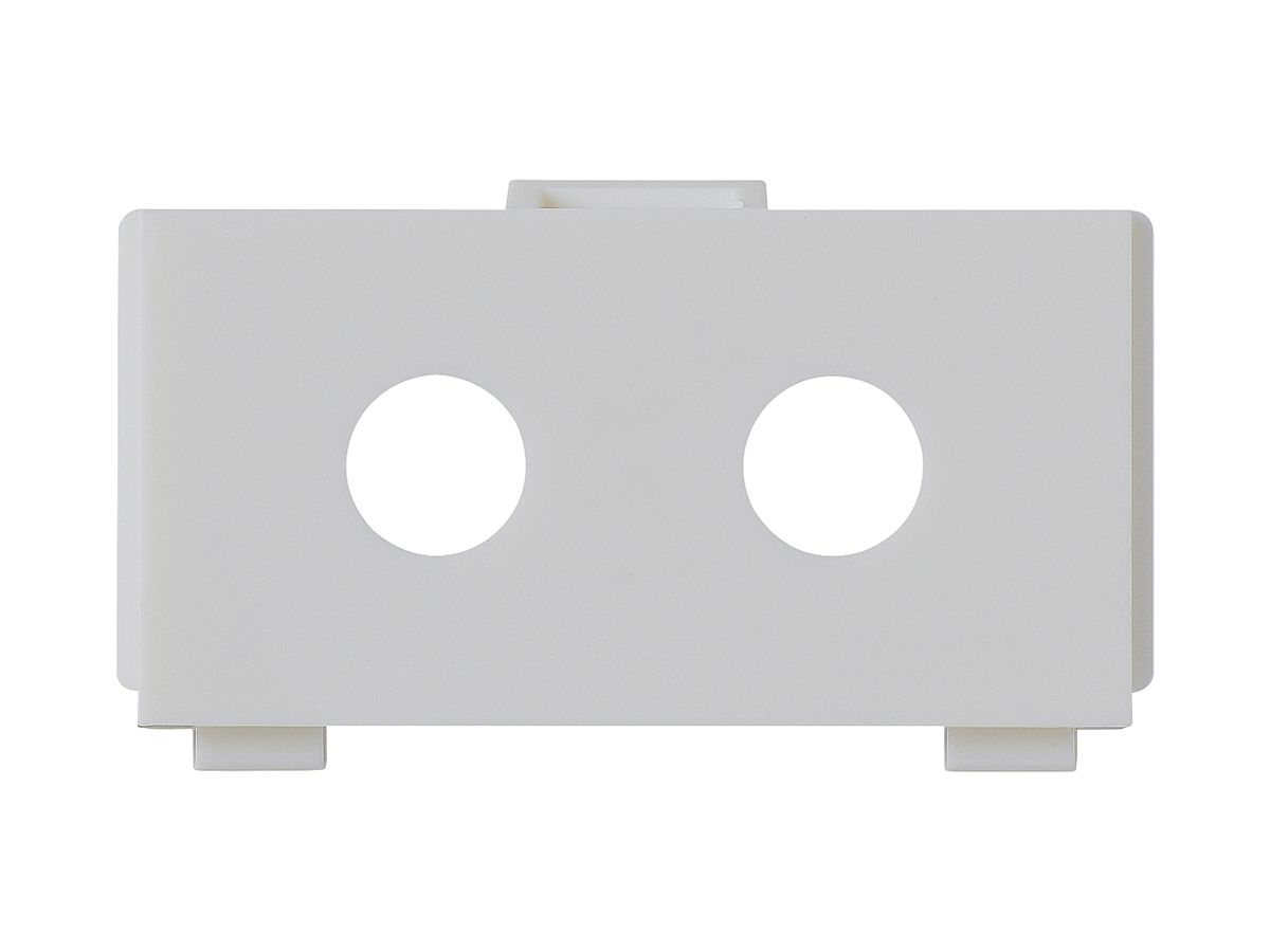 Multimedia-Modul M3 leer für 2 Cinchbuchsen Ø8mm hellgrau