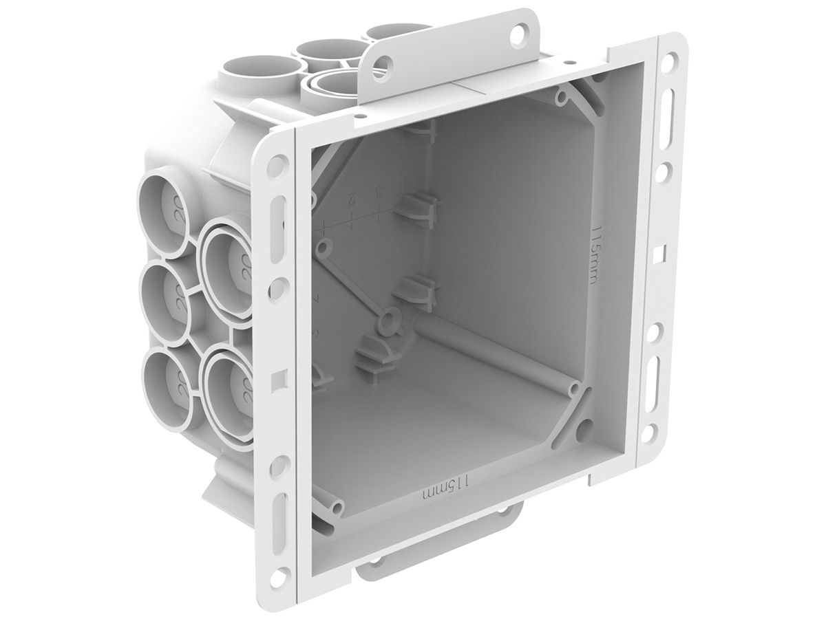 UP-Abzweigdose Spotbox Conexa 75H 115×115×75mm weiss