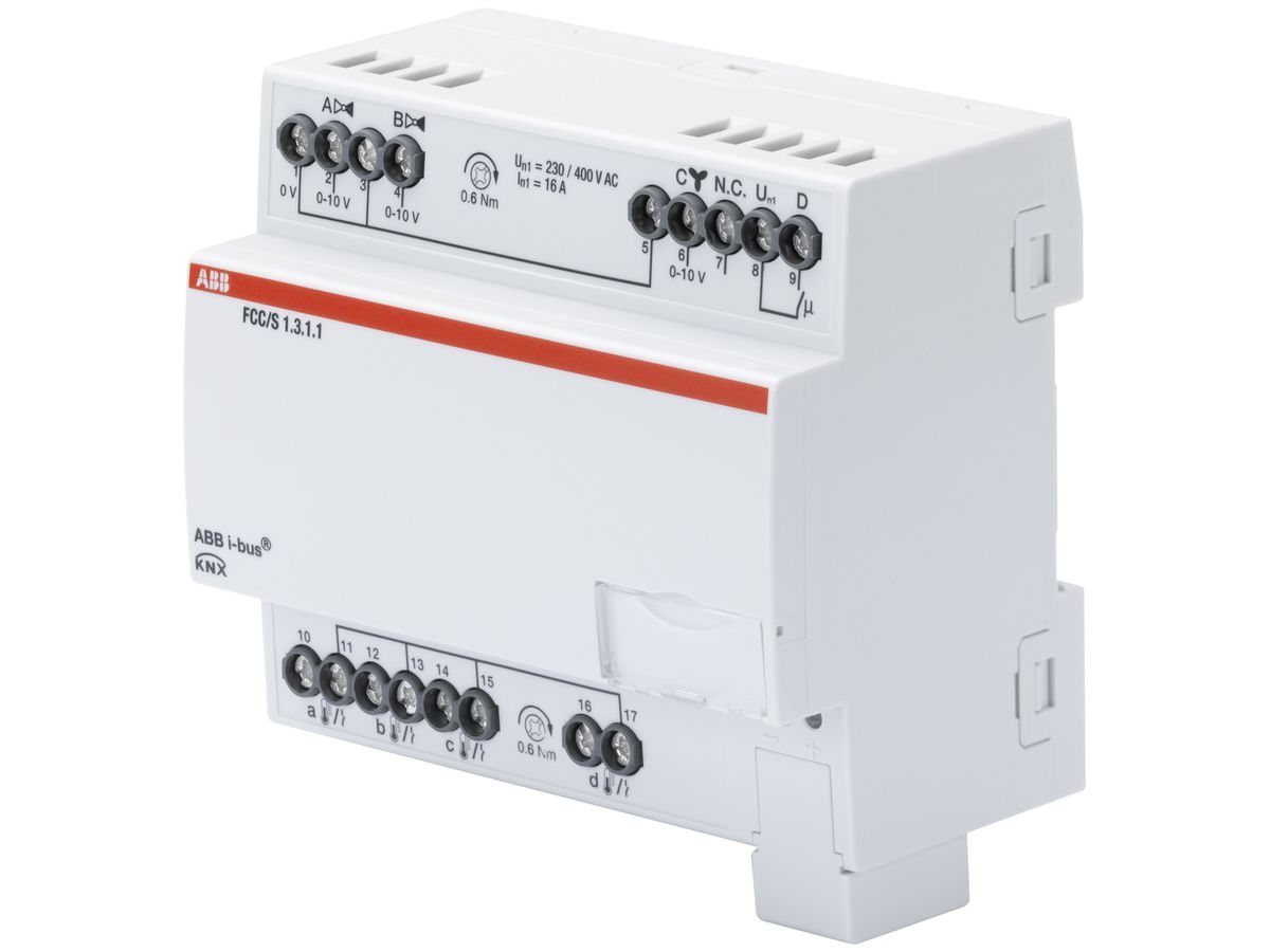 REG-Fan Coil Controller ABB FCC/S 1.3.1.1 KNX, 2/4-Rohr