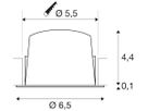 EB-LED-Downlight SLV NUMINOS XS, 7W 200mA 750lm 4000K 20° ws/chr