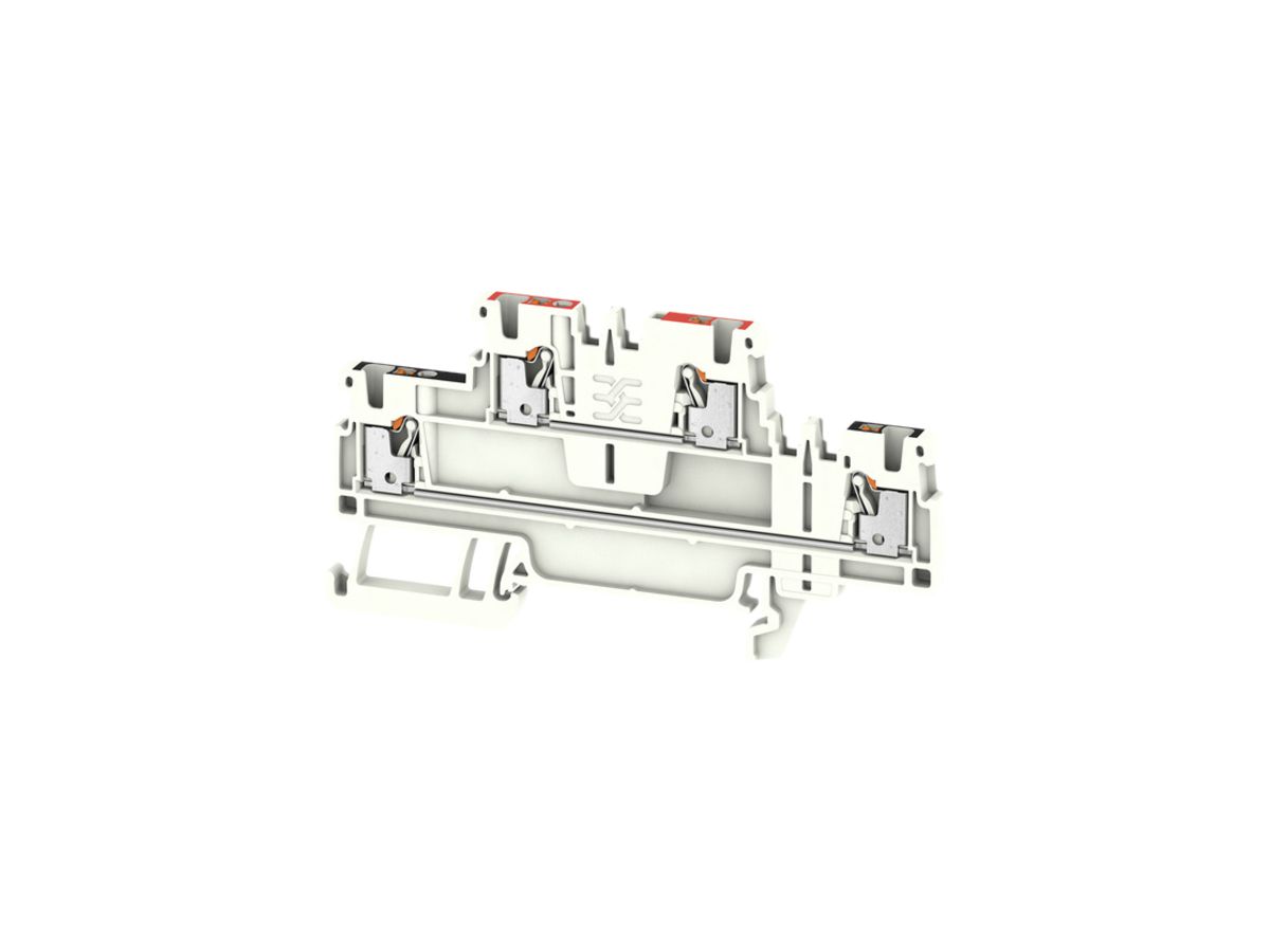 Mehrstock-Reihenklemme Weidmüller A2T PUSH IN 1.5mm² 2 Etagen beige