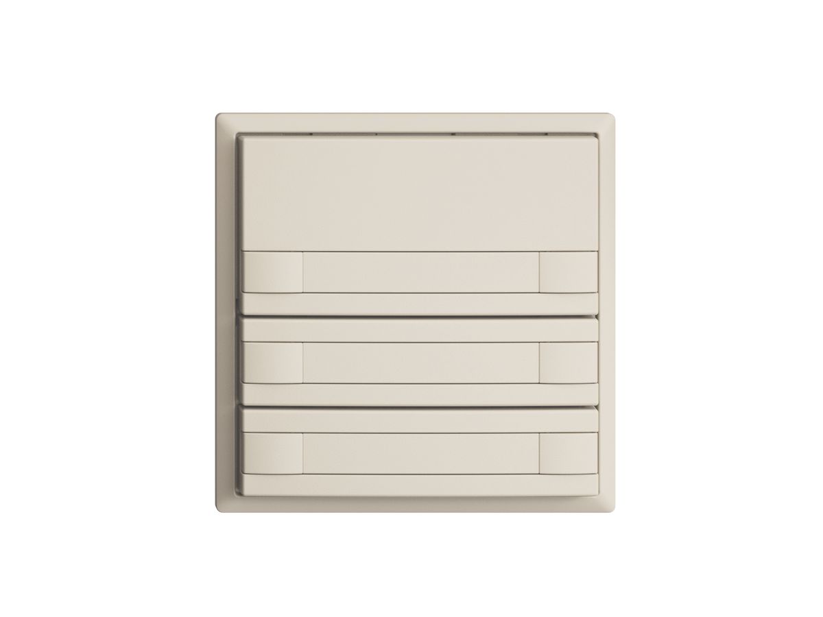 UP-Taster KNX 6-fach EDIZIOdue crema RGB ohne LED mit Papiereinlage
