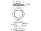 LED-Downlight ESYLUX ELSA-2 Ø180 DALI 9W 4000K, 850lm, weiss