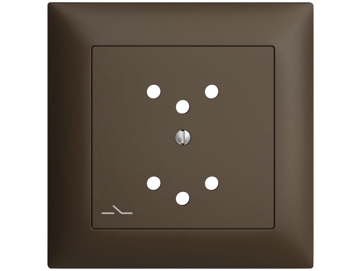 Frontset EDIZIOdue coffee 88×88mm 2×T12/1 mit Shutter