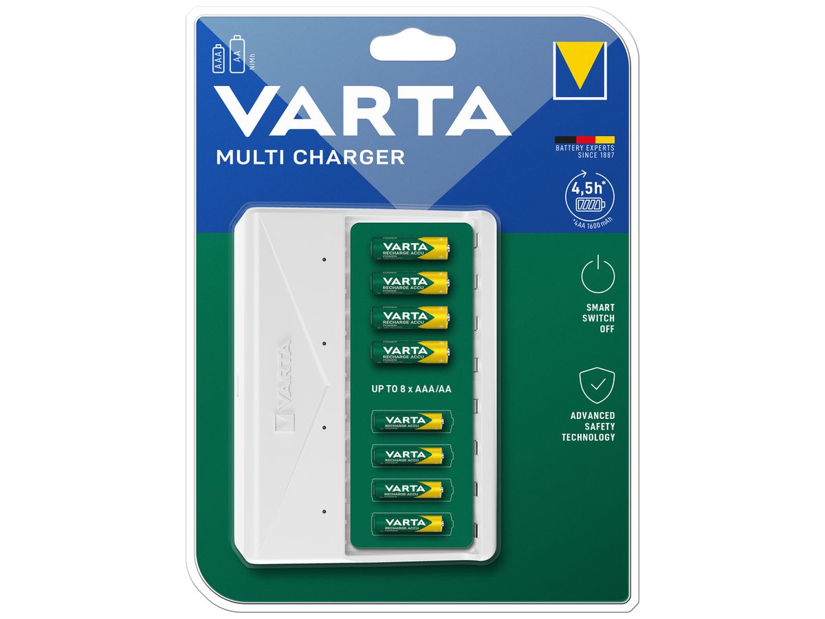 Ladegerät VARTA Multi Charger mit 8×AA/AAA ohne Batterien