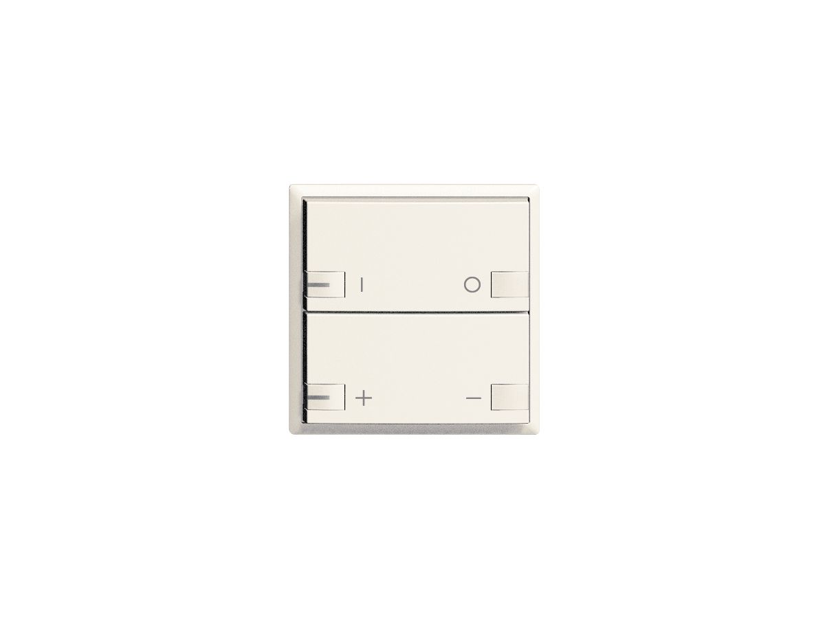 Frontset ON-OFF Dimmer 2T mit LED ZEP EDIZIOdue weiss