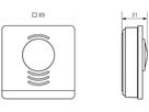 AP-Raumtemperaturregler KNX Theben LUXORliving R718