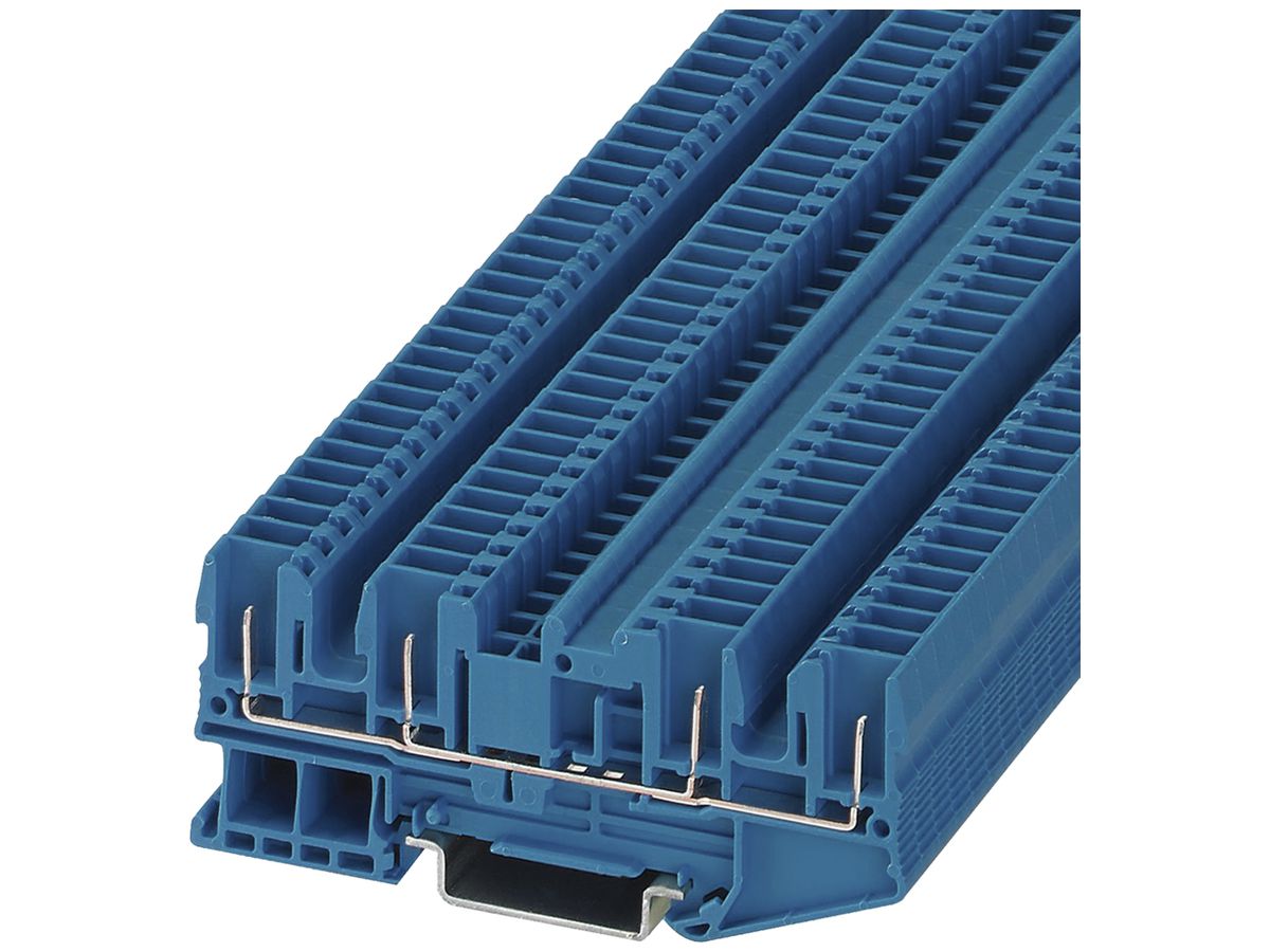 Durchgangsreihenklemme blau ST 2.5-QUATTRO/4P BU