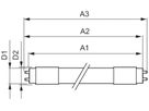 LED-Röhre Philips MAS LEDtube HF G13 30…80V 24W 3700lm 865 DIM 1500mm 160°