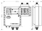 Verteiler Hensel Mi 2×3×NH 00, 125A, mit Überspannungsschutz TN-S/TT