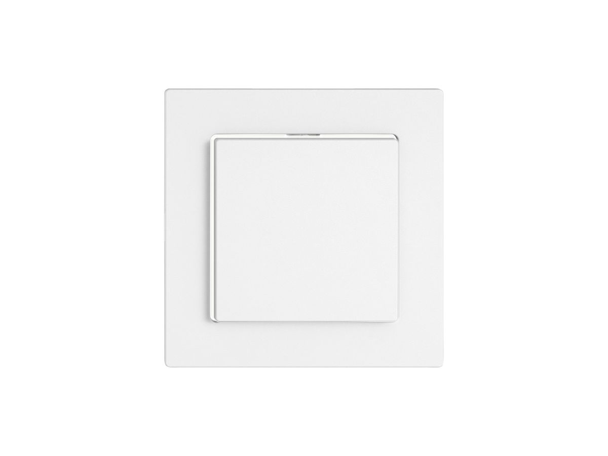 Drucktaster EDIZIO.liv SNAPFIX® ARL/1P Seitenbeleuchtung weiss ws
