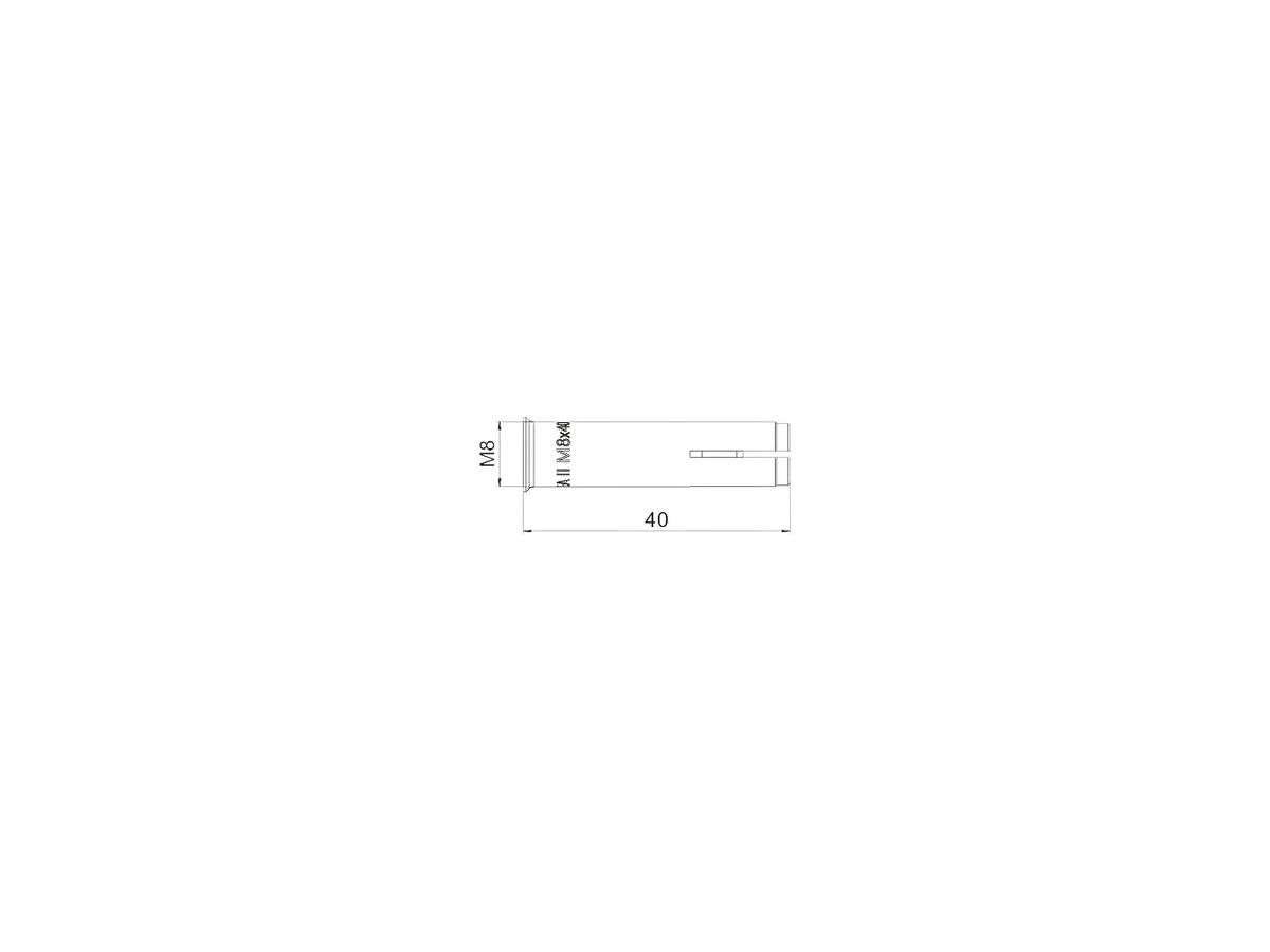 Einschlagdübel BET EA II M8 Ø10×40mm Edelstahl 316 (V4A)
