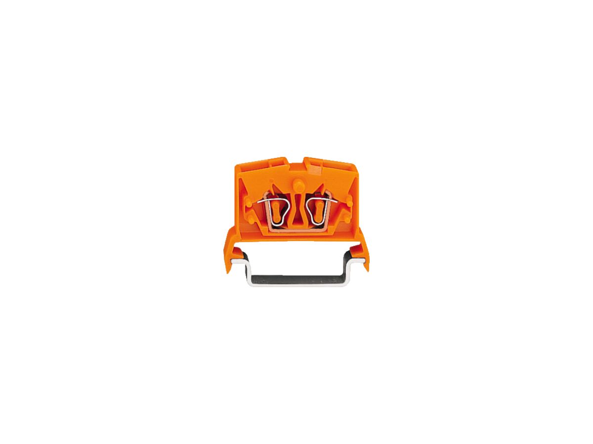 Klemme 2L WAGO mini 2.5mm² orange für DIN-35