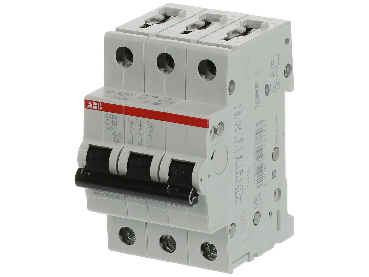 Leitungsschutzschalter ABB S203-C10 10A C 6kA