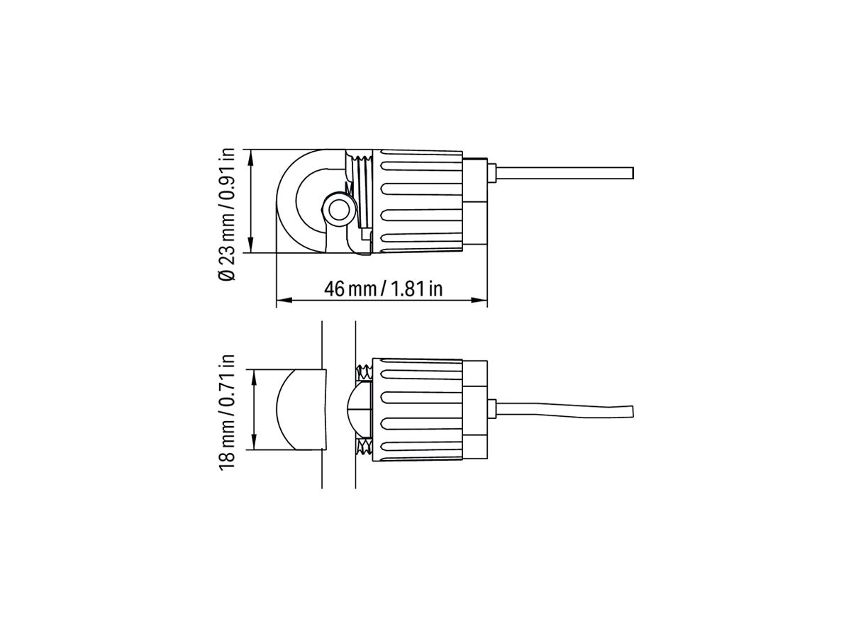 Potentialabgriff WAGO mit Sicherung, Neutralleiter, 400VAC 2A 10…16 mm² 3m
