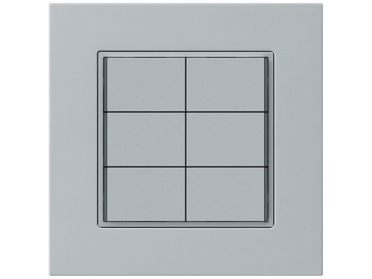 UP-Taster KNX KPR 6×Tasten 6×Betätigungspunkte LED grau