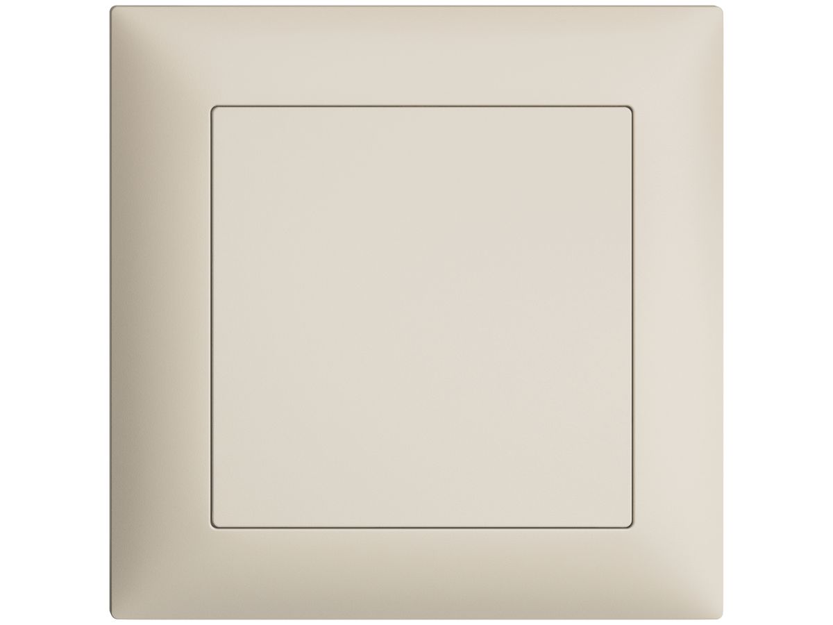 UP-Frontset EDIZIOdue crema 88×88mm für Blindabdeckung