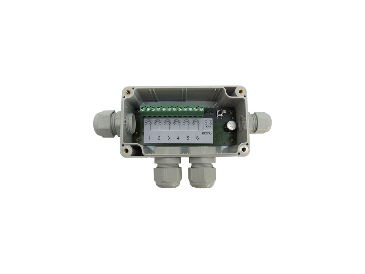 AP-Raumtemperaturregler KNX MDT SCN-RT6AP.01 6-Kan für Pt1000 grau