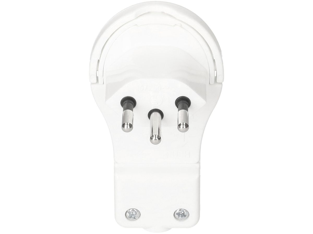Winkelstecker Typ 12 MAX HAURI 230V 10A IP20 weiss