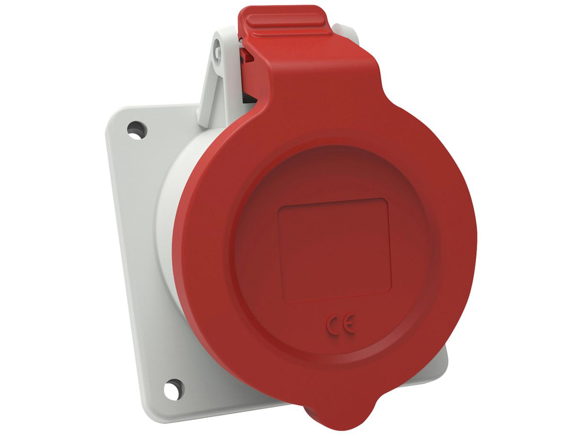 EB-Steckdose CEE Bals INNOLINQ 5P 32A 400V rot 6h IP54 schraublos 85×85mm 20°