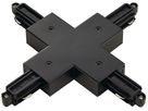 X-Verbinder SLV für 1-Phasen Stromschiene, schwarz