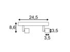 Deckenleuchte SLV PURI, 2×GU10 50W mit Decoring IP20 weiss