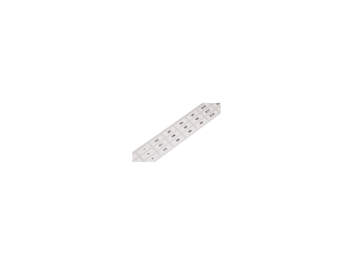 Etikettenrolle WAGO 9.5×25mm weiss 3000 Stk./Rolle, unbedruckt